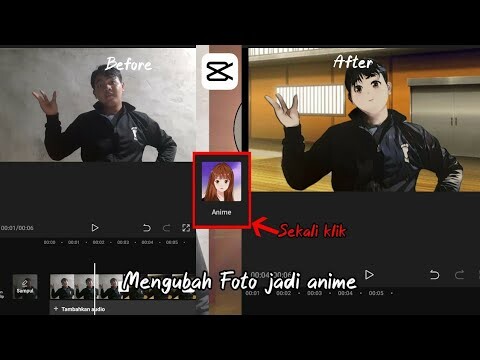Cara membuat foto menjadi anime mudah dan cepat | cara edit foto di capcut #2