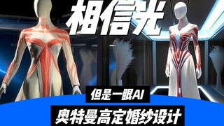 你相信光吗？用AI设计的奥特曼高定婚纱火了！想穿它结婚吗？