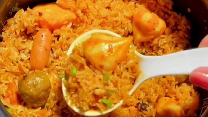 10 seconds to make a lazy-style hot pot rice—so delicious, absolutely amazing!