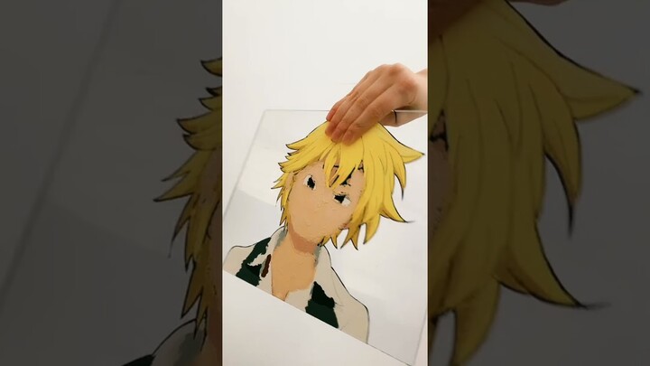 Drawing Meliodas in Anime nanatsu no taizai 🤩 #shorts #anime #drawing