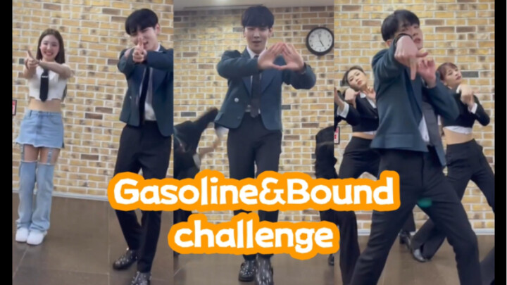 【KEY】Gasoline with娜琏 和不同的人跳不同力度的challenge 220903
