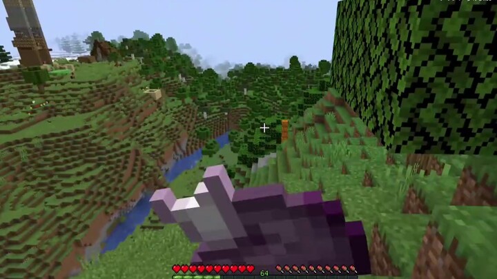 Minecraft: What happens if you eat purple pine cones on a mountain?