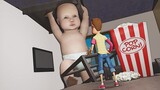 My Baby Grew Up and is DESTROYING The House in Gmod!! (Garry's Mod)