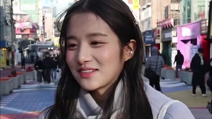 【Wawancara Jalanan Kecantikan Korea】 Siswi yang sangat puas dengan matanya sendiri~