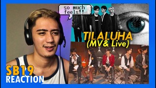 PINOY REACTS to SB19 - TILALUHA REACTION | MV + TM PUSUAN LIVE PERFORMANCE