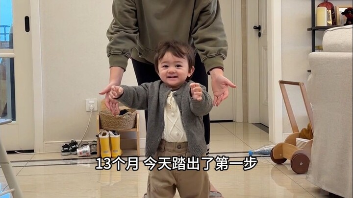 Chú ngỗng nhỏ đã bước những bước đầu tiên trong cuộc đời