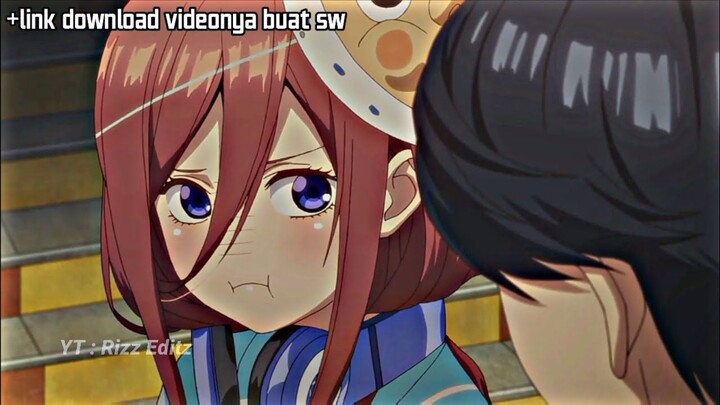 Miku Cemberut imut   Story WhatsApp  Jedag Jedug Anime Gotoubun