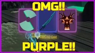 I GOT THE MYTHICAL PURPLE WARRIOR ARMOR (46.2k) POT - Roblox Dungeon Quest