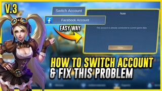 HOW TO SWITCH ACCOUNT in MOBILE LEGENDS Using FACEBOOK 2022