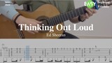 Thinking Out Loud - Ed Sheeran | Free Guitar TAB (Full + Easy) | Learn in 5 minutes
