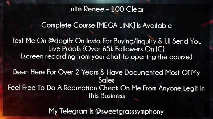 Julie Renee Course 100 Clear download