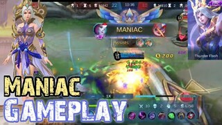 SELENA THUNDER FLASH MANIAC GAMEPLAY | MOBILE LEGENDS