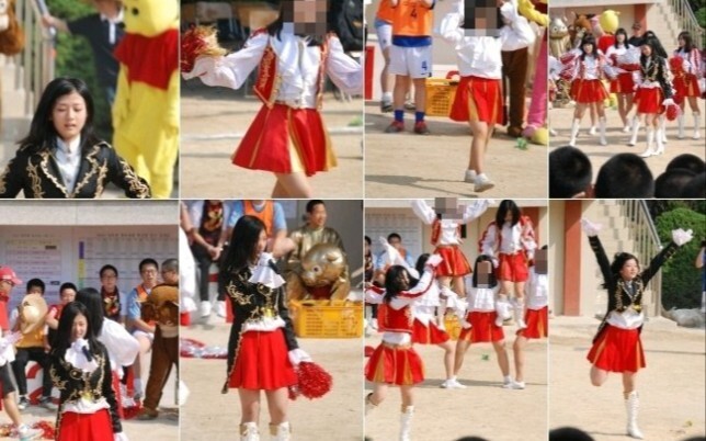 【يون بومي】رقصة فرقة فتيات مغطاة خلال فترة كونها قائدة فريق التشجيع في المدرسة الثانوية