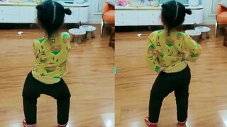 老天爷赏饭吃！4岁女孩自学跳舞一学就会，舞姿娴熟天赋惊人！