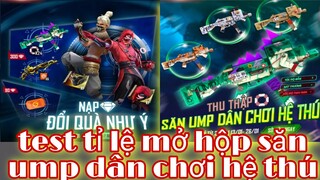 Free Fire| Test Tỉ Lệ Mở Hộp 88 Săn Skin Ump Dân Chơi Hệ Thú - Nạp Kim Cương Nhận Bản Vẽ Free