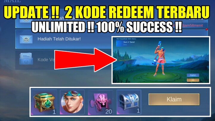 UPDATE !! 2 KODE REDEEM TERBARU MOBILE LEGENDS || UNLIMITED !!