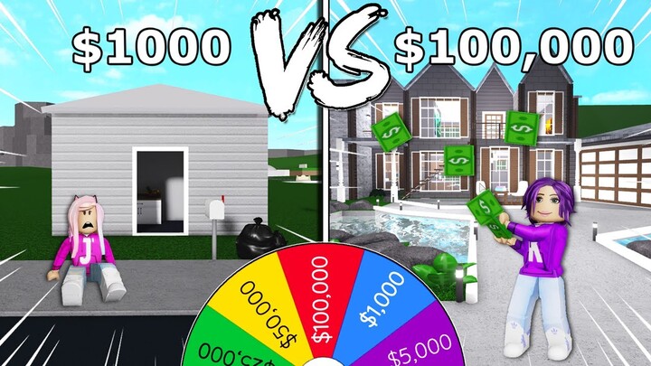 $1,000 VS $100,000 BLOXBURG Budget Challenge! | Roblox