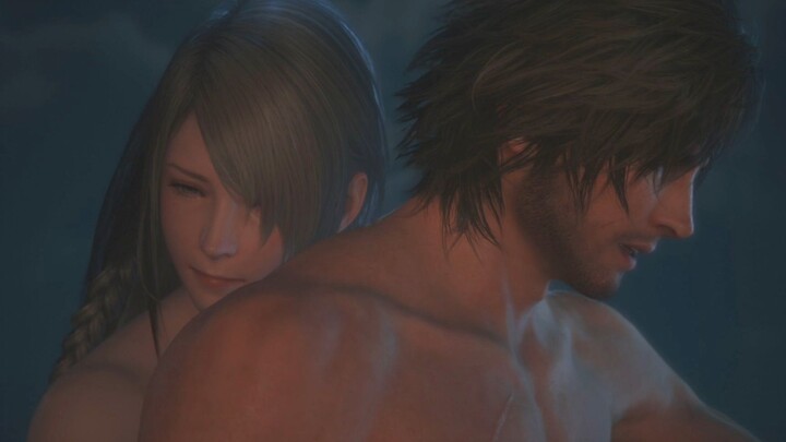 Chinese version of Final Fantasy XVI: A cute scene between the male and female leads—hope you two ca