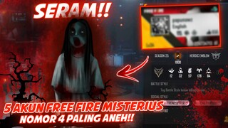 SERAM! 5 AKUN FREE FIRE PALING MISTERIUS YANG SULIT DIPECAHKAN! - Misteri Free Fire