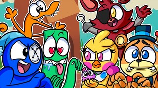 FNAF VS RAINBOW FRIENDS "Friends To Your End'' 🎶  FNF Rainbow Friends Animation