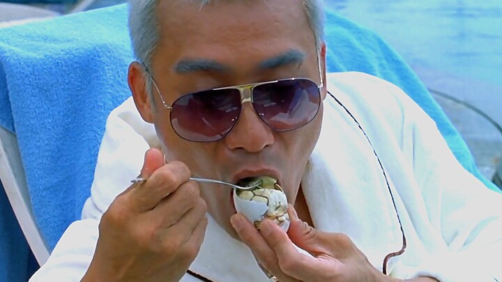 盘点港片里的吃戏名场面，辉哥大口吃活珠子，坤哥吃肥肠面喝冰啤