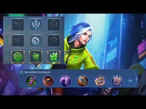 JUNGLE BENEDETTA DEMON SLAYER EMBLEM | LAST GAME FOR SEASON 22 MOBILE LEGEND | NOTHING MLBB