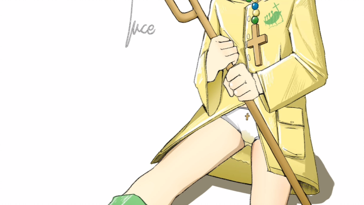 I really did ask Jesus—I only drew it after they gave their OK! _(:з」∠)_