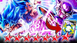 (Dragon Ball Legends) LF GOKU & VEGETA WITH 2 BLUE CARDS! HOW WELL DO THEY WORK ON FRIEZA FORCE?