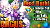 Argus Best Build 2021 | Top 1 Global Argus Build | Argus - Mobile Legends