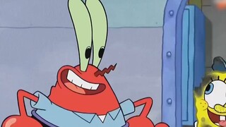 The frying spatula of Little Sponge broke, and he achieved the state of unity between man and spatul