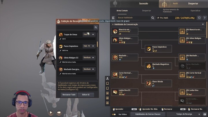 BDO 2026: Configuração de Skills na UI | Como Organizar suas Habilidades