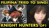 Filipina tries to sing Japanese anime song KNIGHT HUNTERS opening 1 - anime cover by Vocapanda