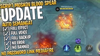 Update!! Script Skin Moskov Epic Blood Spear Full Efeect No Password Patch Terbaru | Mobile Legends