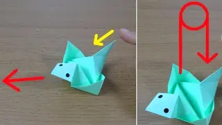 Folded with paper, it can run, jump and turn somersaults. It's amazing! This is why origami is so po