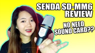 CONDENSER MIC NA HINDI KAILANGAN NG SOUND CARD ?? | Senda SD-MM6 Condenser Microphone Review!