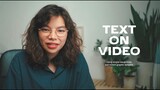 Text on Video | 4 เทคนิคใส่ข้อความในคลิป