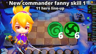 MAGIC CHESS NEW COMMANDER FANNY SKILL 1 FULL EXPLAIN TUTORIAL | MLBB MAGIC CHESS BEST SYNERGY COMBO