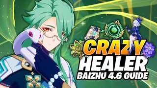 Baizhu Updated Build & Guide | Best Artifacts, Weapons & Teams | Genshin Impact 4.6