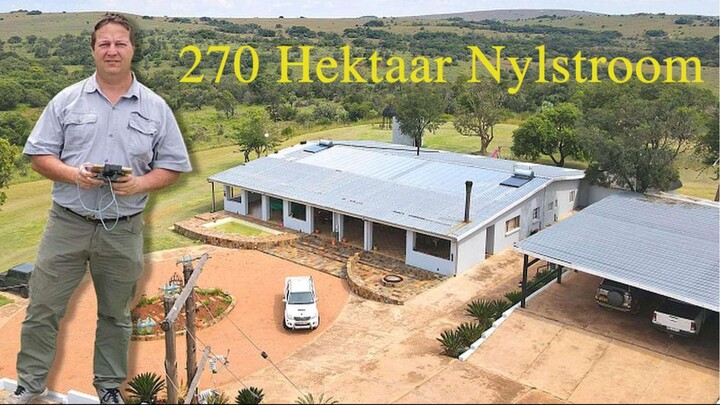 Nylstroom, 268 hektaar met 4 slaapkamers en fonteine