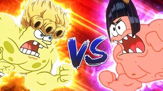 【JOJO x 海绵宝宝】海鲁诺·绵巴纳 VS 派大拉星 （作者：  SomeBuddy Jr.）