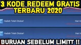 KODE REDEEM ML 2020 TERBARU | TAGS: DIAMOND, SKIN, GRATIS, MOBILE LEGEND, MLBB, MOBILE LEGENDS