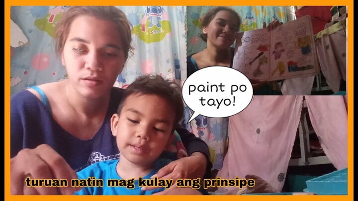mag coloring water daw sya/ malapit na kaarawan ni jino / simply gina vlog #08