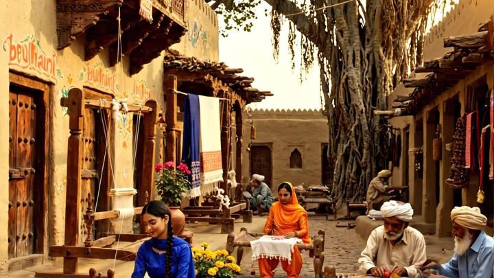 Beautiful Pakistani Village Life at Golden Sunset 🇵