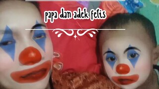 badut papa,mama & adek