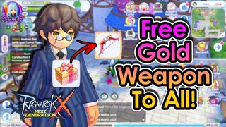 [ROX] Free Gold Weapon For F2P! DPS Test on Gold Weapon | King Spade