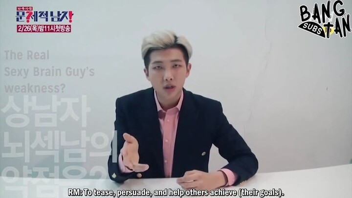 [ENG] 150216 BTS's Rap Monster - Making of Problematic Men