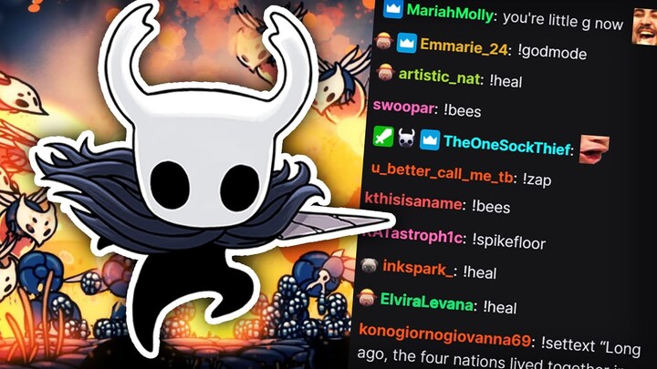 Hollow Knight, but my stream controls the game...