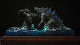 🦖 Godzilla vs. 🦍 Kong final battle / Diorama (NEW 2021)