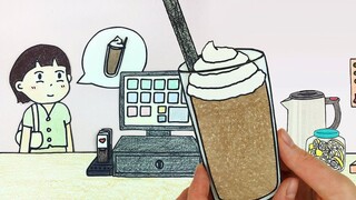 Cute! After watching this, I learned how to make 4 kinds of drinks! Haha
