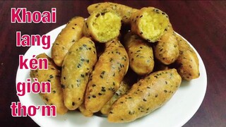 Cách làm khoai lang kén chiên giòn đơn giản, thơm ngon tại nhà